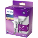 Philips LED Leuchtmittel R80 Glas Reflektor 4W = 60W E27 345lm warmweiß 2700K flood 36°