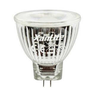 XanLite LED Leuchtmittel Glas Reflektor 4W = 20W GU4 12V 200lm warmweiß 3000K 38°
