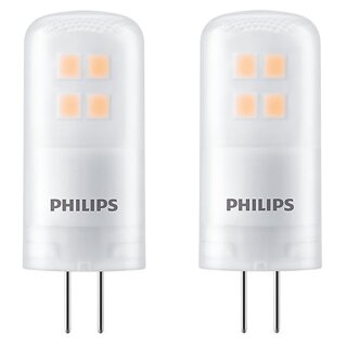 2 x Philips LED Leuchtmittel Stiftsockel 2,7W = 28W G4 12V 315lm warmweiß 2700K