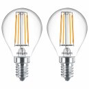 2 x Philips LED Filament Leuchtmittel Tropfen 4,3W = 40W...