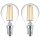2 x Philips LED Filament Leuchtmittel Tropfen 4,3W = 40W E14 klar 470lm warmweiß 2700K