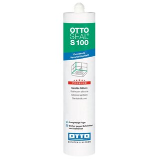 Otto-Chemie Ottoseal 1K-Silikon-Dichtstoff S100 300ml C18 Sanitärgrau