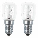 2 x Osram Kühlschranklampe Glühlampe T25 Röhre 10W E14 klar 30lm 240V warmweiß dimmbar