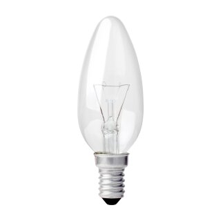 1 x Glühbirne Kerze 15W E14 klar Glühlampe 15 Watt Glühbirnen Glühlampen Kerzen