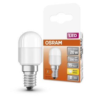 Osram LED Leuchtmittel Röhre T26 Special 2,3W = 20W E14 matt FS warmweiß 2700K