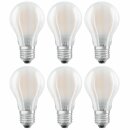 6 x Osram LED Filament Leuchtmittel Birnenform A60 4W =...