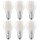 6 x Osram LED Filament Leuchtmittel Birnenform A60 4W = 40W E27 matt 470lm 840 neutralweiß 4000K