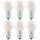 6 x Osram LED Filament Leuchtmittel Birnenform A60 4W = 40W E27 matt 470lm 840 neutralweiß 4000K