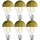 6 x Osram LED Leuchtmittel Birnenform Kopfspiegellampe Mirror 7W fast 60W E27 Gold warmweiß 2700K