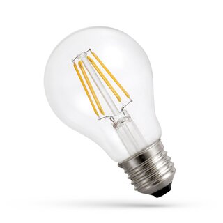 Spectrum LED Filament Leuchtmittel Birne A60 7W = 63W E27 klar 870lm warmweiß 2700K
