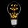 LED Rustika Carbon Glühbirne 1,5W = 15W E27 warmweiß 2100K Deko Glühlampe A++