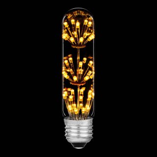 LED Rustika Carbon Röhre T32 Glühbirne 2W E27 extra warmweiß 2100K Deko Glühlampe