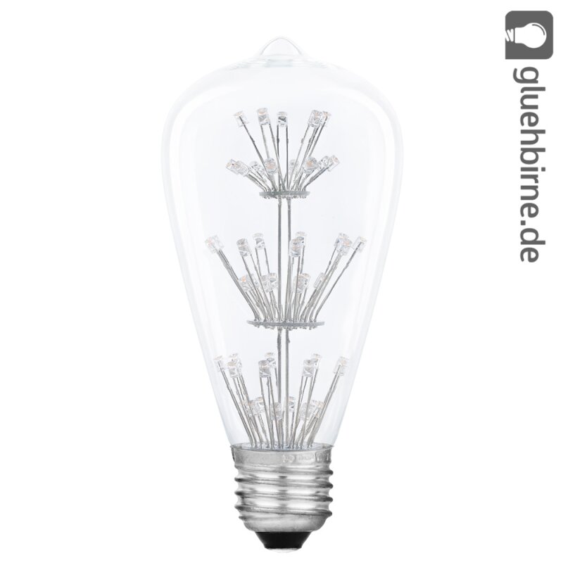 LED Rustika Carbon Edison Glühbirne 2W E27 warmweiß 2100K ...