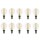 10 x LED Filament Tropfen 4W = 40W E14 Klar Glühfaden 360° warmweiß 2700K 470lm