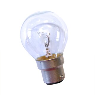 1 x Tropfen Kugel Glühbirne B22 B22d 60W 60 Watt Klar Glübirnen Glühlampe Glühlampen