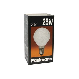 Paulmann Glühbirne Tropfen 25W E14 Eiskristall klar Glühlampe 25 Watt warmweiß dimmbar
