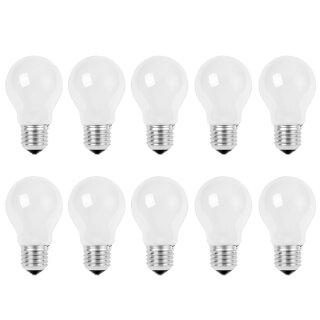 10 x Glühbirne 60W E27 MATT Glühlampe Glühbirnen Glühlampen 60 Watt