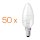 50 x Glühbirne Kerze 15W E14 klar Glühlampe Glühlampen Glühkerzen 15 Watt