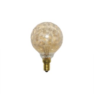 Paulmann Mini Globe Glühbirne G60 40W E14 Krokoeis Gold 60mm Glühlampe 40 Watt extra warm dimmbar