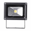 Heitronic 10W LED Fluter Kaltweiß 6700K 920lm Strahler Flutlicht schwarz mit High Power SMD