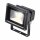 Heitronic 10W LED Fluter Kaltweiß 6700K 920lm Strahler Flutlicht schwarz mit High Power SMD