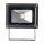 Heitronic 10W LED Fluter Kaltweiß 6700K 920lm Strahler Flutlicht schwarz mit High Power SMD