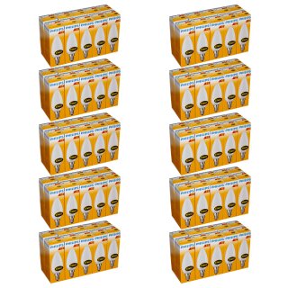 100 x Philips Glühlampe Glühbirne Kerze 25W E14 MATT Glühlampen Glühbirnen