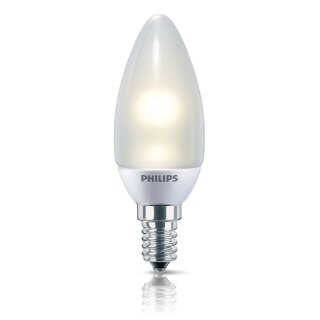 Philips LED Leuchtmittel Kerze 2W = 10W E14 MATT 86lm warmweiß 2700K