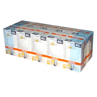 10 x Osram Glühbirne 40W Matt E27 Opal Soft White Bella T60 SIL Glühlampe 40 Watt