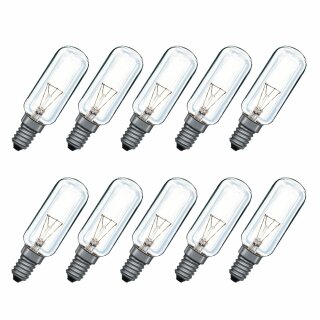 10 x Paulmann Röhrenlampe Glühbirne 40W E14 KLAR 80 x 25mm Glühlampe 540.42