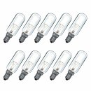 10 x Paulmann Röhrenlampe Glühbirne 40W E14 KLAR 80 x 25mm Glühlampe 540.42