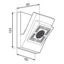 Osram LED Wandleuchte Innenbeleuchtung TRESOL Cube biela 4,5W warmweiß