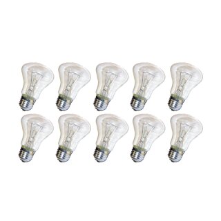 10 x Leuci Glühbirne 100W E27 klar Glühlampe 100 Watt...