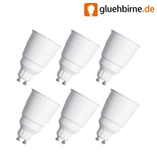 6 x Osram Energiesparlampe 7W = 35W GU10 Reflektor R50 Dulux Value warmweiß 2700K