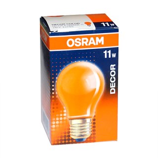 Osram Glühbirne 11W ORANGE E27 11 Watt Glühlampe Glühbirnen Glühlampen