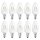10 x Osram LED Kerze PARATHOM Classic B 2W = 15W E14 warmweiß 2700K