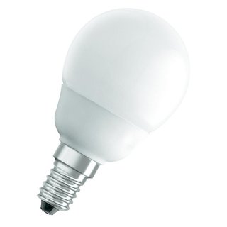Osram Duluxstar Mini Bullet P Energiesparlampe 87 mm Osram 230 V E14 7 W = 30 W Warm-Weiß Globeform Inhalt 1 St 