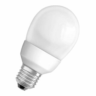 Osram Energiesparlampe 63118B1 Duluxstar MiniGlobe 5W/827 E27 matt 250lm warmweiß 2700K
