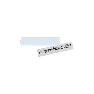 Pacific Aufputz Feuchtraum Beschriftungsset "Heizung-Notschalter" IP54 grau
