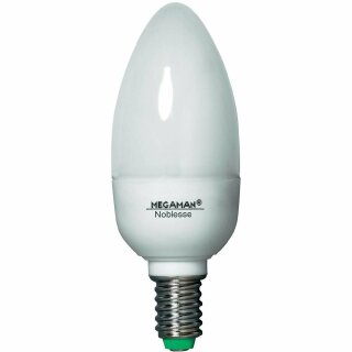 Megaman Energiesparlampe Noblesse Kerze 5W E14 176lm warmweiß 2700K