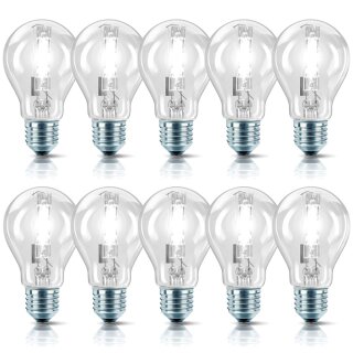 10 x PHILIPS Halogen Eco Glühbirne 28W = 40W / 35W E27...