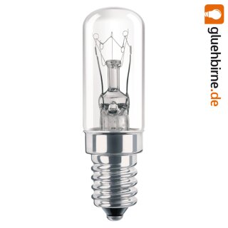 Philips Glühbirne T17x54mm 7W E14 klar 230-240V Röhre Glühlampe