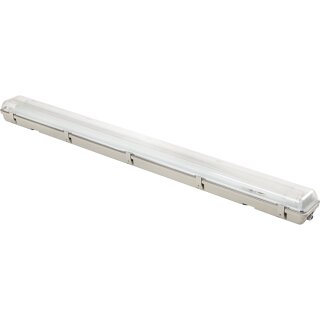 LED Feuchtraumwannenleuchte 2 x 18W = 2 x 36W 3400lm 4000K kaltweiß mit LED Glasröhre