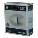 Briloner LED Einbauleuchte rund Nickel matt starr IP44...