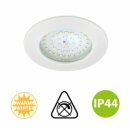Briloner LED Einbauleuchte rund weiß starr IP44 10,5W 1000lm Warmweiß 3000K 110°