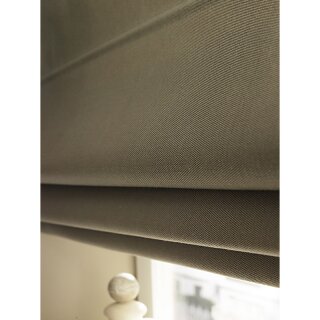 Schöner Wohnen 8203 Raffrollo Granada 80cm x 190cm Faltrollo Jalousie beige schwarz gewebt PX001