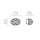 Helestra Deckenleuchte Wandlampe Elisa Chrom Oval 23cm 3 x 20W G4 Halogen Warmweiß dimmbar