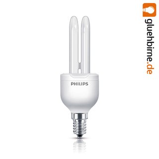 Philips Energiesparlampe Röhre 8W = 42W E14 warmweiß 2700K 460lm