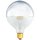 LED Filament Globe Kopfspiegel Silber Glühbirne G125 6W = 60W E27 Faden Glühlampe warmweiß 2700K