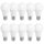 10 x LED Leuchtmittel Birnenform A60 10W = 60W E27 matt warmweiß 3000K 270°